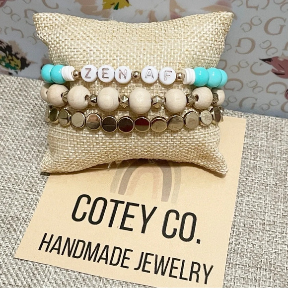 3 for $10 🛍️ Handmade Stackable Custom Beaded Friendship Bracelets Set - Picture 1 of 2